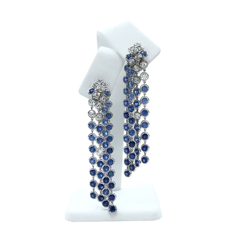 ヴァンクリーフ＆アーペル Van Cleef & Arpels ブリュム ド サフィール イヤリング K18WG ジュエリー