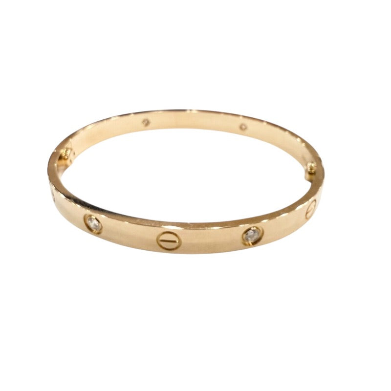 カルティエ Cartier ラブブレス 4Pダイヤ K18ピンクゴールド ジュエリー