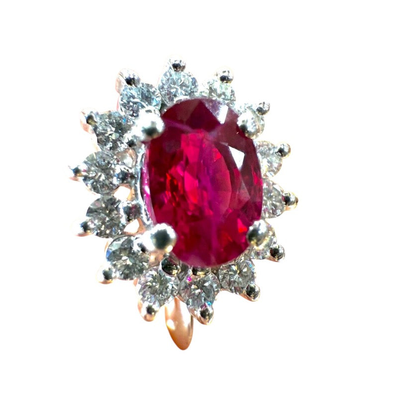 タサキ TASAKI ルビーイヤリング Pt900プラチナ ジュエリー