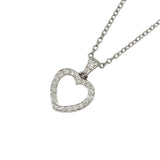 ティファニー TIFFANY＆CO メトロハートネックレス PT950・ダイヤモンド ジュエリー