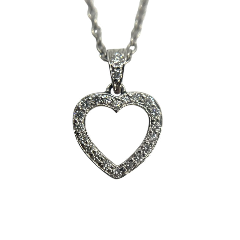 ティファニー TIFFANY＆CO メトロハートネックレス PT950・ダイヤモンド ジュエリー