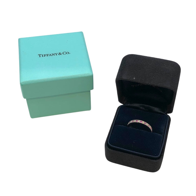 ティファニー TIFFANY＆CO レガシーフルサークルエタニティリング ピンク Pt950プラチナ ピンクサファイア/ダイヤモンド アクセサリー