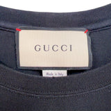 グッチ GUCCI ロゴプリントTシャツ　SS 440103 ブラック コットン メンズ 半袖Ｔシャツ