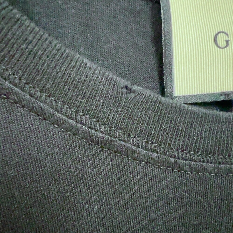 グッチ GUCCI ロゴプリントTシャツ　SS 440103 ブラック コットン メンズ 半袖Ｔシャツ