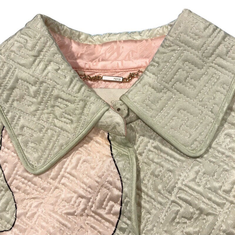 フェンディ FENDI FF総柄ステッチジャケット FJ7264 シルク レディース その他アウター