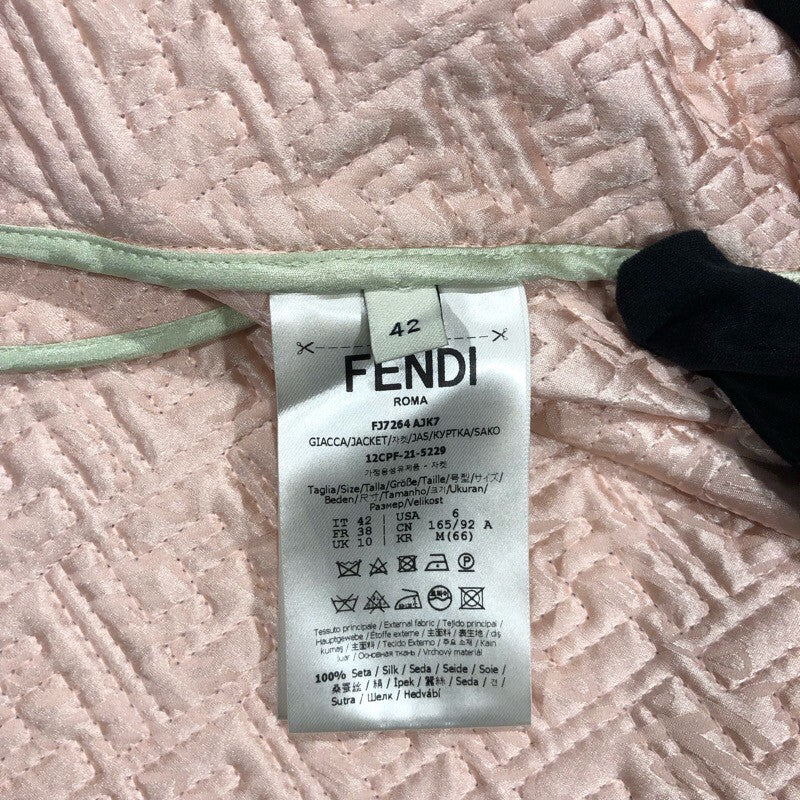 フェンディ FENDI FF総柄ステッチジャケット FJ7264 シルク レディース その他アウター