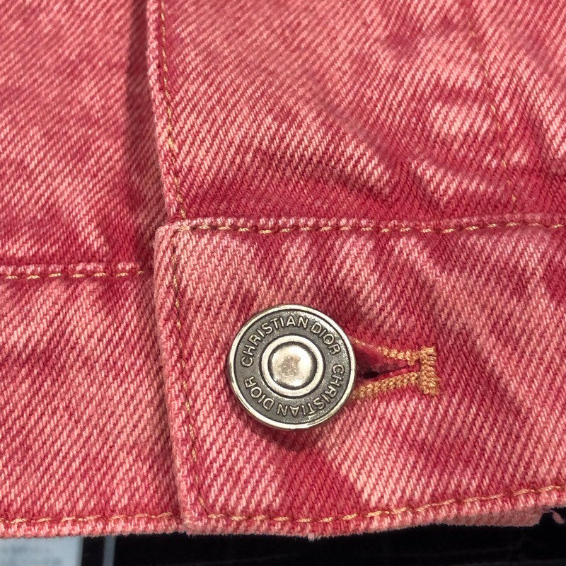 クリスチャン・ディオール Christian Dior BEE刺繍デニムベスト コットン デニムジャケット レディース 中古 Christian Dior - クリスチャン・ディオール Christian Dior BEE