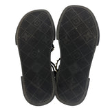 ルイ・ヴィトン LOUIS VUITTON マヤラインプラットフォームサンダル 1ACY36 ブラック×ゴールド レザージャケット レディース サンダル