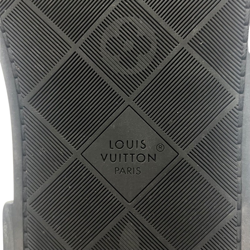ルイ・ヴィトン LOUIS VUITTON マヤラインプラットフォームサンダル 1ACY36 ブラック×ゴールド レザージャケット レディース サンダル