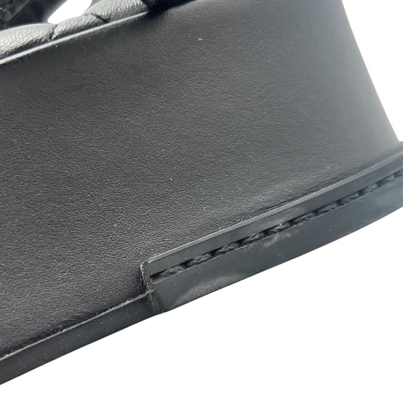 ルイ・ヴィトン LOUIS VUITTON マヤラインプラットフォームサンダル 1ACY36 ブラック×ゴールド レザージャケット レディース サンダル