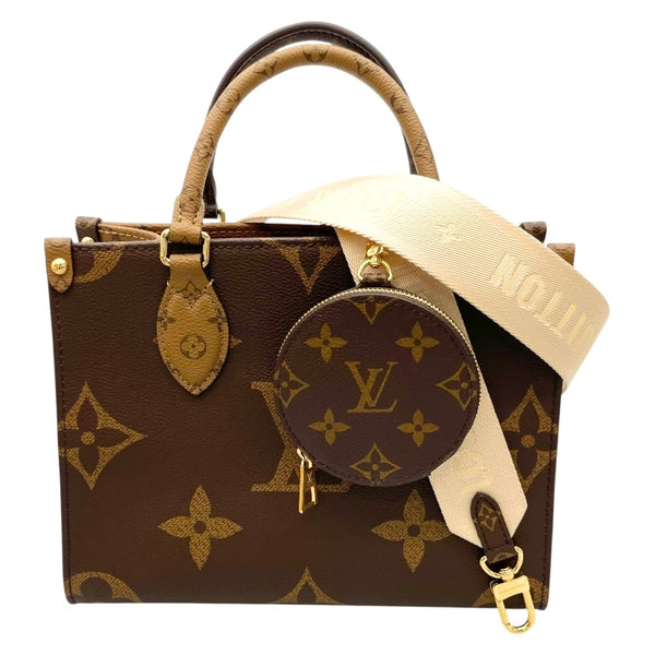 ルイ・ヴィトン LOUIS VUITTON オンザゴーPM M46373 ブラウン