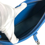 エルメス HERMES トリム31 □G刻 ブルー シルバー金具 クシュベル レディース ショルダーバッグ