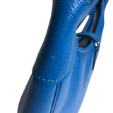 エルメス HERMES トリム31 □G刻 ブルー シルバー金具 クシュベル レディース ショルダーバッグ