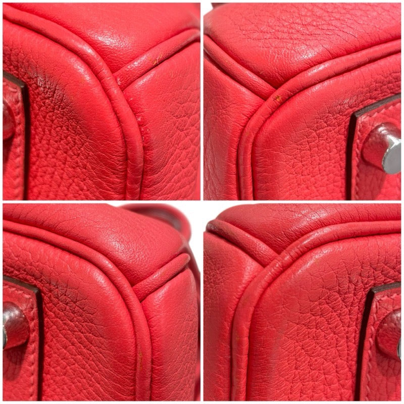 エルメス HERMES バーキン30 T刻印 ルージュピヴォワンヌ/シルバー金具 トゴ レディース ハンドバッグ
