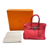 エルメス HERMES バーキン30 T刻印 ルージュピヴォワンヌ/シルバー金具 トゴ レディース ハンドバッグ