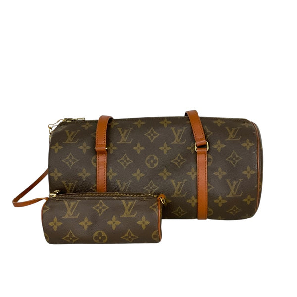 ルイ・ヴィトン LOUIS VUITTON パピヨン30 M51365 ブラウン /ゴールド金具 PVCコーティングキャンバス モノグラム キャンバス レディース ハンドバッグ