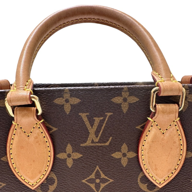 ルイ・ヴィトン LOUIS VUITTON サックプラBB  モノグラム PVC  レザー レディース ハンドバッグ
