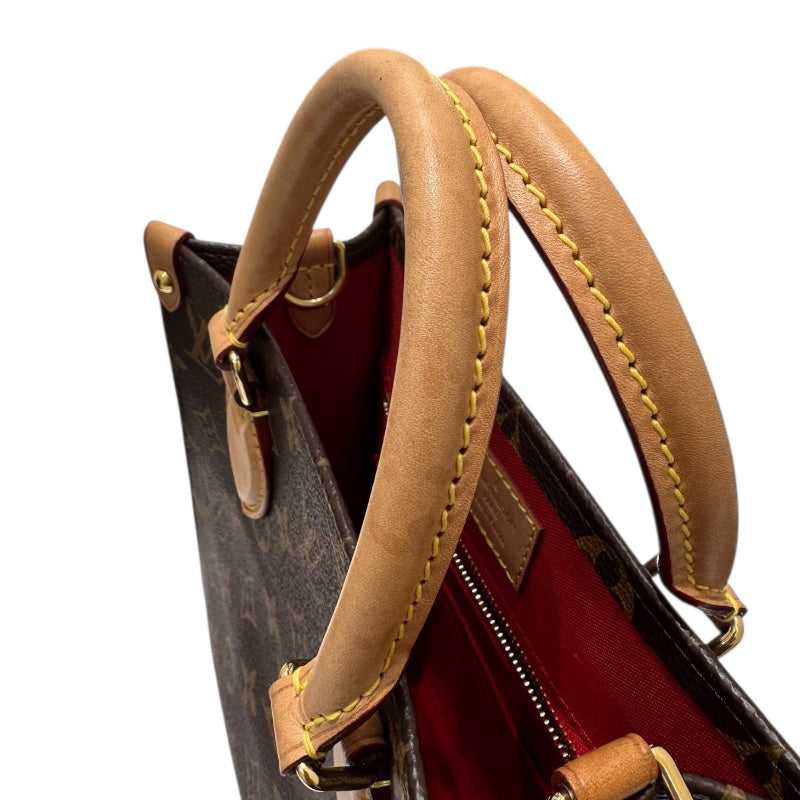 ルイ・ヴィトン LOUIS VUITTON サックプラBB  モノグラム PVC  レザー レディース ハンドバッグ