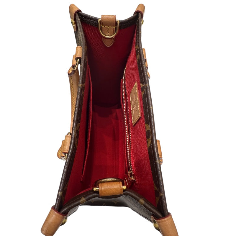 ルイ・ヴィトン LOUIS VUITTON サックプラBB  モノグラム PVC  レザー レディース ハンドバッグ