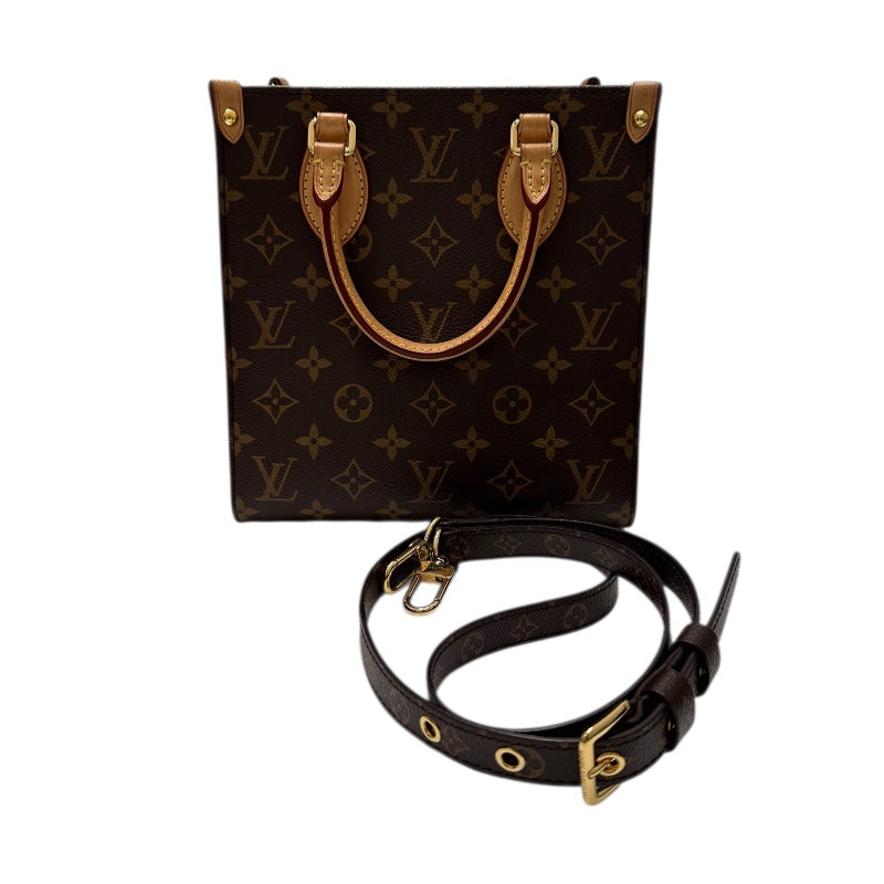ルイ・ヴィトン LOUIS VUITTON サックプラBB  モノグラム PVC  レザー レディース ハンドバッグ
