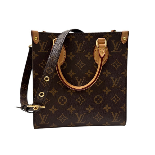 ルイ・ヴィトン LOUIS VUITTON サックプラBB  モノグラム PVC  レザー レディース ハンドバッグ