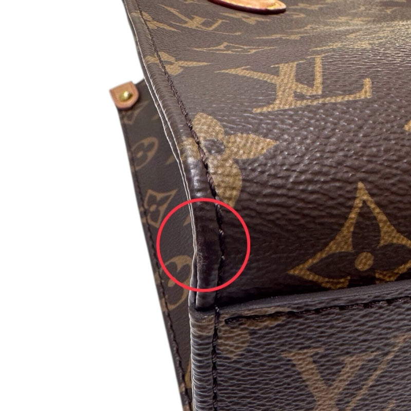 ルイ・ヴィトン LOUIS VUITTON サックプラBB  モノグラム PVC  レザー レディース ハンドバッグ