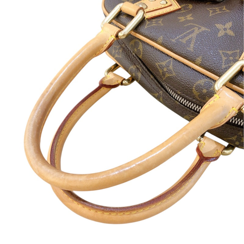 ルイ・ヴィトン LOUIS VUITTON マンハッタンPM M40026 ブラウン モノグラムキャンバス レディース ハンドバッグ