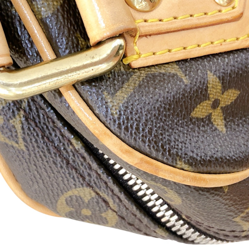 ルイ・ヴィトン LOUIS VUITTON マンハッタンPM M40026 ブラウン モノグラムキャンバス レディース ハンドバッグ