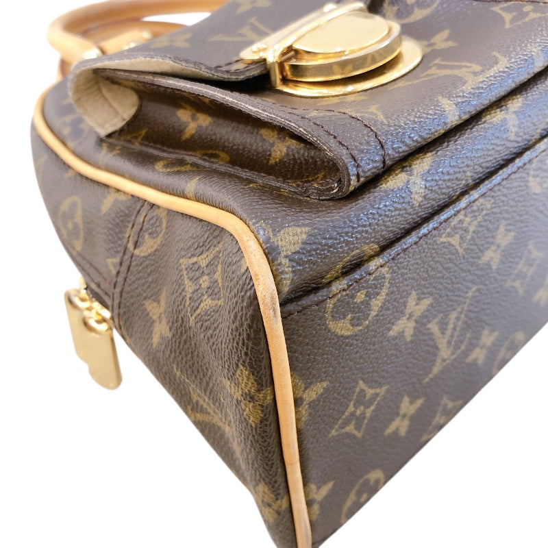 ルイ・ヴィトン LOUIS VUITTON マンハッタンPM M40026 ブラウン モノグラムキャンバス レディース ハンドバッグ