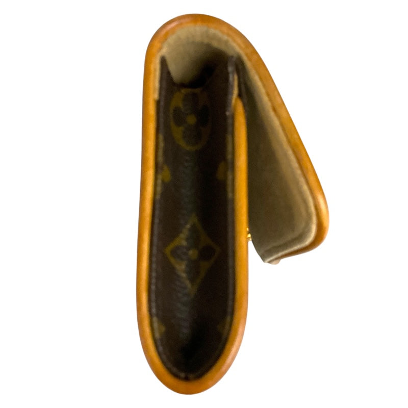 ルイ・ヴィトン LOUIS VUITTON ポシェット・ツインPM M51854 ブラウン/ゴールド金具 PVCコーティングキャンバス モノグラム キャンバス レディース ポーチ