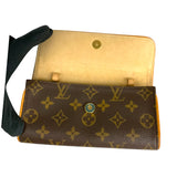 ルイ・ヴィトン LOUIS VUITTON ポシェット・ツインPM M51854 ブラウン/ゴールド金具 PVCコーティングキャンバス モノグラム キャンバス レディース ポーチ