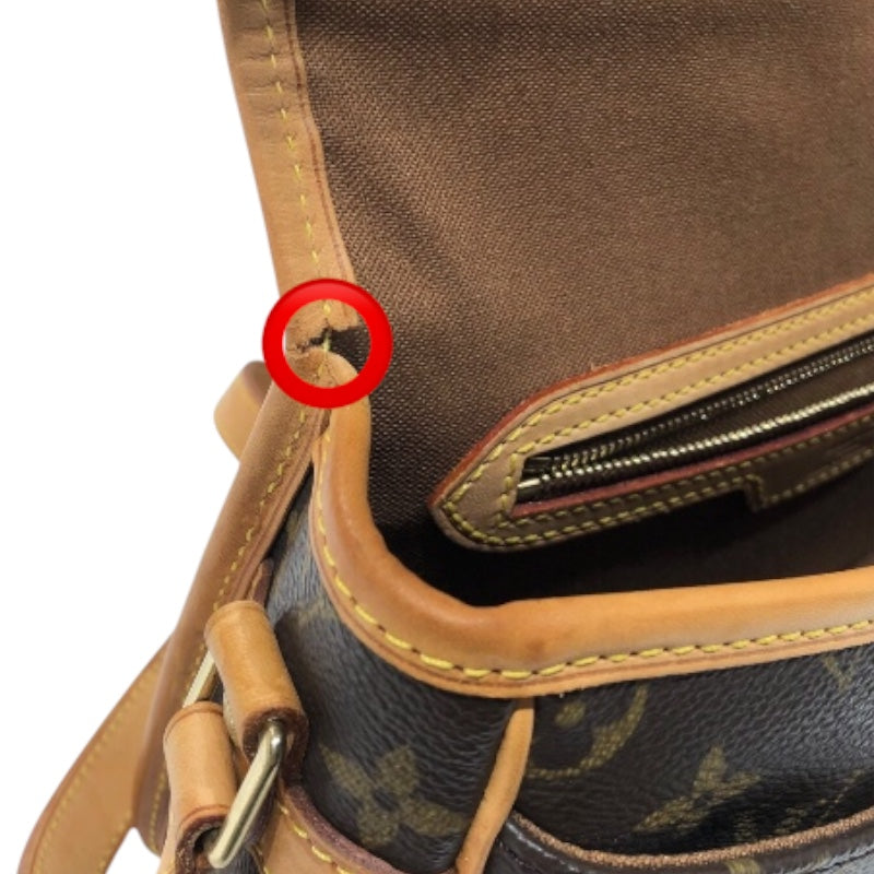 ルイ・ヴィトン LOUIS VUITTON ソローニュ M42250 ブラウン　ゴールド金具 モノグラム レディース ショルダーバッグ