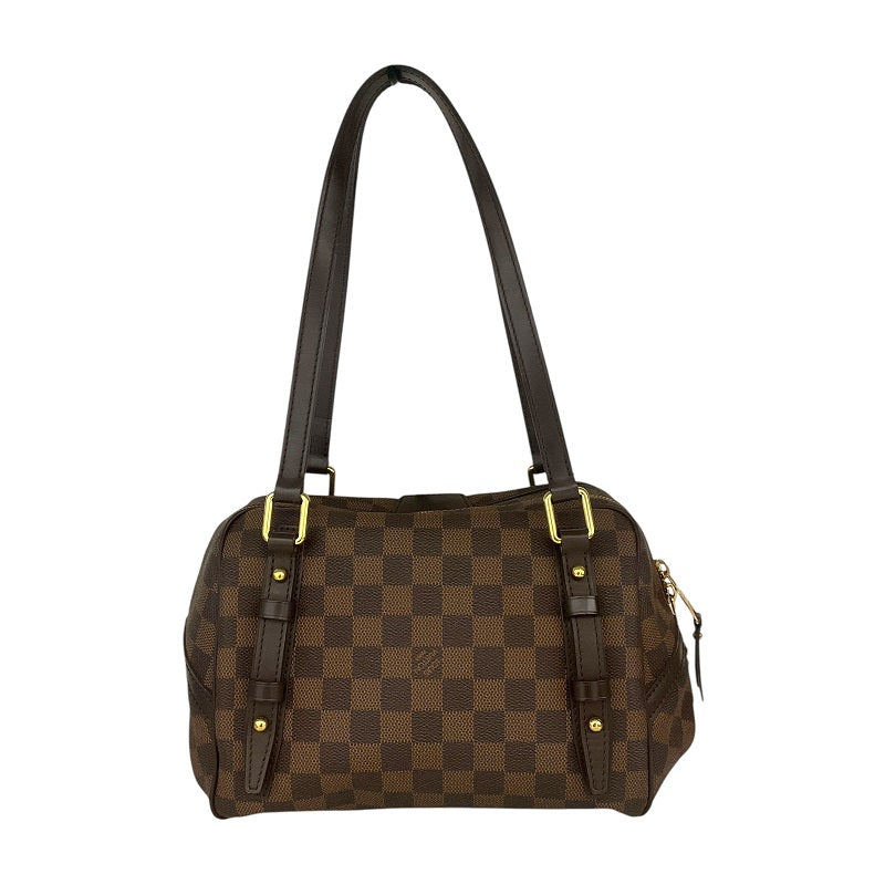 ルイ・ヴィトン LOUIS VUITTON リヴィントンPM N41157 ブラウン /ゴールド金具 ダミエキャンパス レディース ハンドバッグ