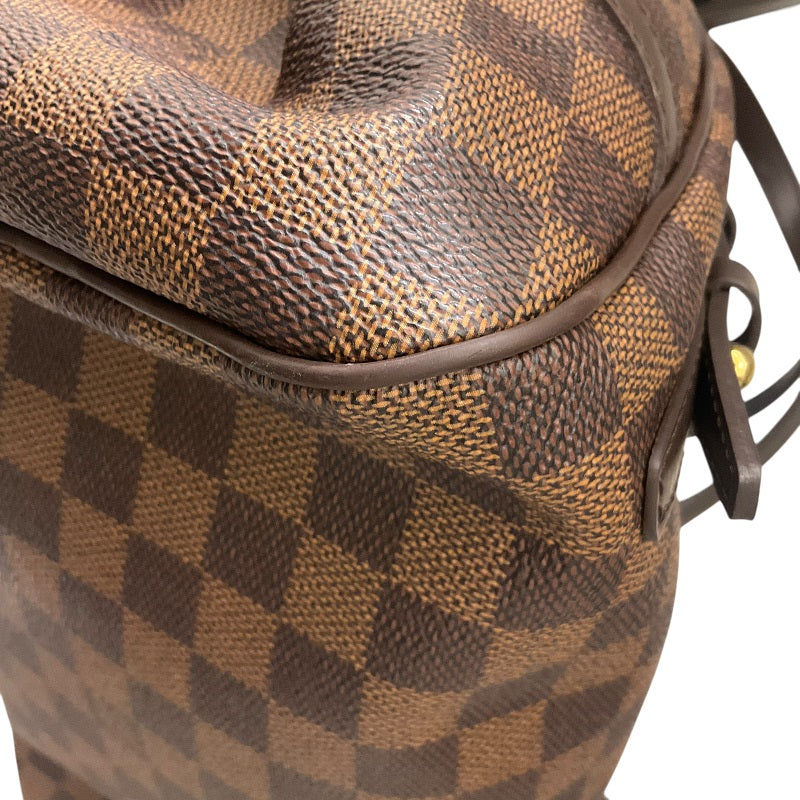 ルイ・ヴィトン LOUIS VUITTON リヴィントンPM N41157 ブラウン /ゴールド金具 ダミエキャンパス レディース ハンドバッグ