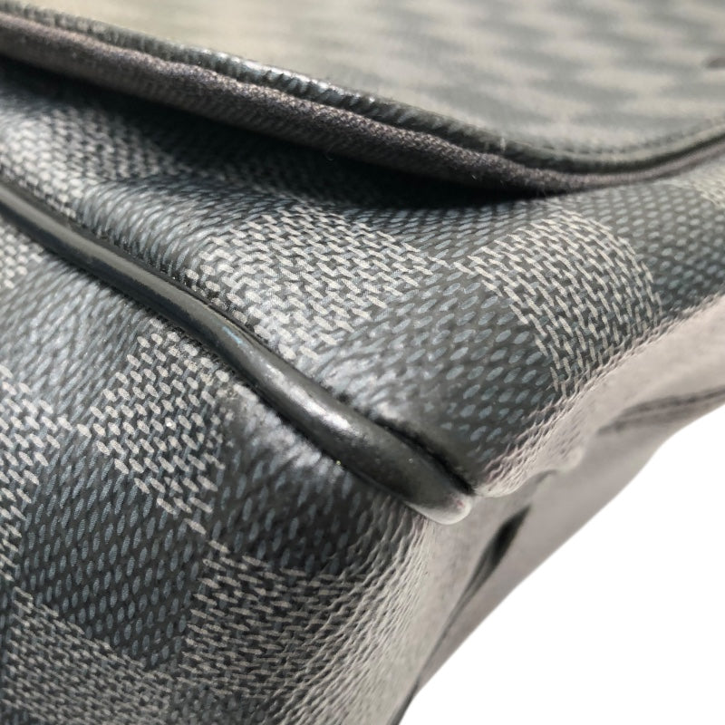 ルイ・ヴィトン LOUIS VUITTON ディストリクトMM N41272 ダミエ・グラフィット PVC ユニセックス ショルダーバッグ