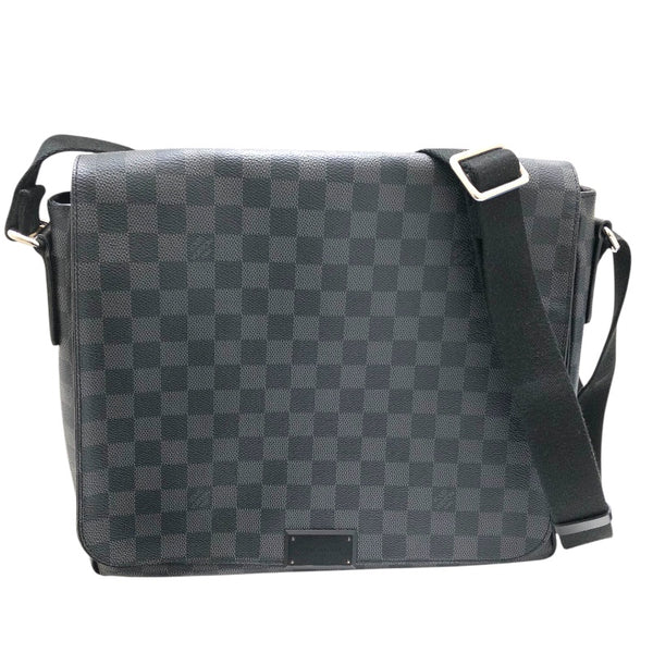 ルイ・ヴィトン LOUIS VUITTON ディストリクトMM N41272 ダミエ・グラフィット PVC ユニセックス ショルダーバッグ