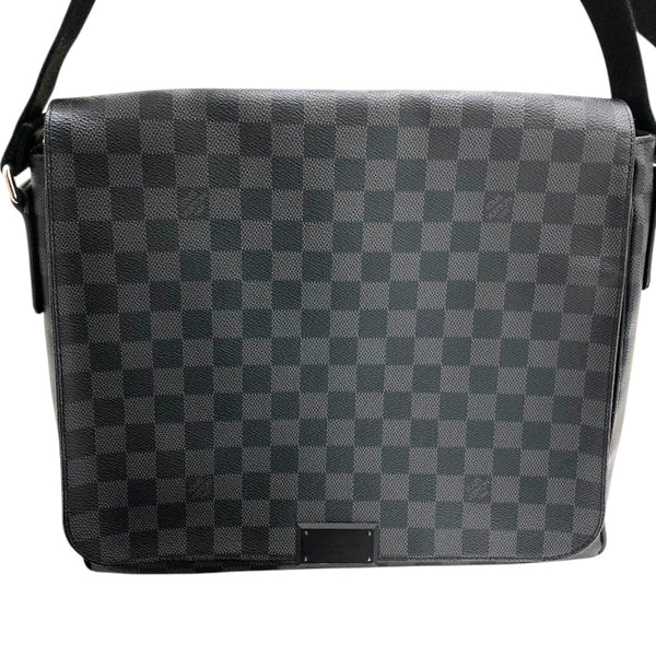 ルイ・ヴィトン LOUIS VUITTON ディストリクトMM N41272 ダミエ・グラフィット PVC ユニセックス ショルダーバッグ