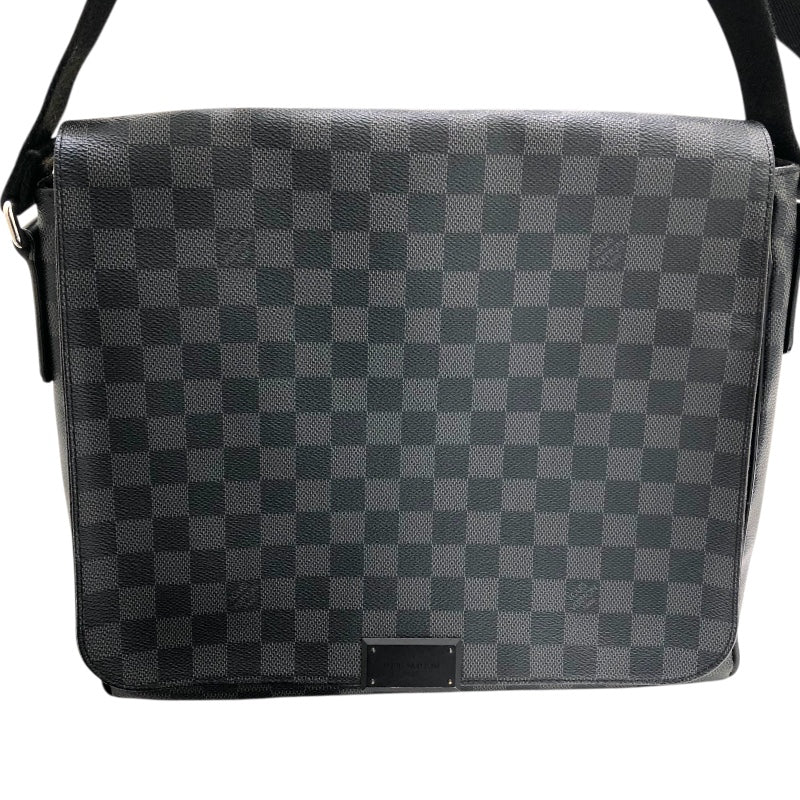 ルイ・ヴィトン LOUIS VUITTON ディストリクトMM N41272 ダミエ・グラフィット PVC ユニセックス ショルダーバッグ