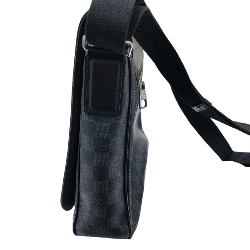 ルイ・ヴィトン LOUIS VUITTON ディストリクトMM N41272 ダミエ・グラフィット PVC ユニセックス ショルダーバッグ
