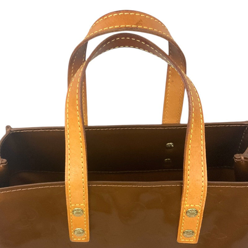 ルイ・ヴィトン LOUIS VUITTON リードPM M91146 ブラウン モノグラム・ヴェルニ レディース ハンドバッグ