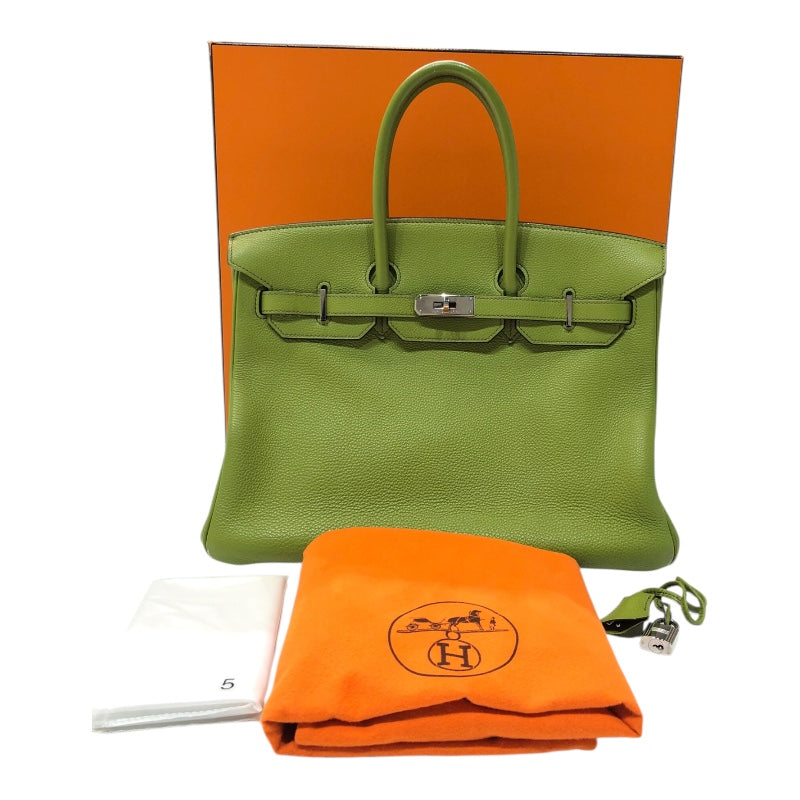 エルメス HERMES バーキン35 □I刻印　(2005年製)　 アニスグリーン トゴ レディース ハンドバッグ