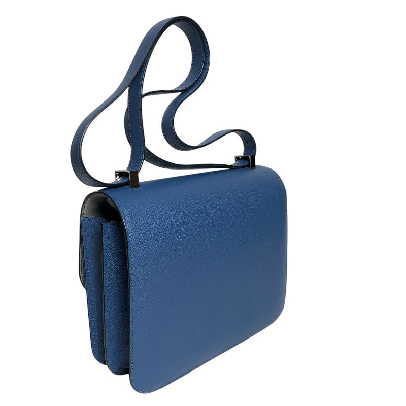 エルメス HERMES コンスタンス3 24 ヴェルソ A刻 ブルーアガット・グリムエット シルバー金具 エプソン レディース ショルダーバッグ