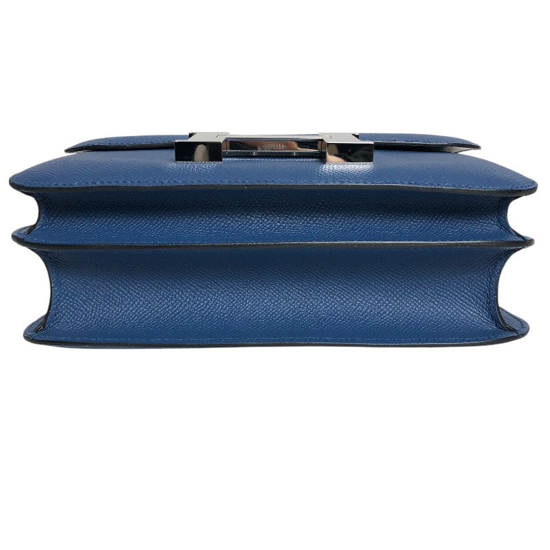 エルメス HERMES コンスタンス3 24 ヴェルソ A刻 ブルーアガット・グリムエット シルバー金具 エプソン レディース ショルダーバッグ