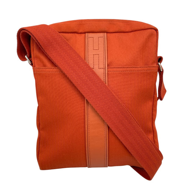 エルメス HERMES アカプルコ バンドリエールMM オレンジ トワル/レザー ユニセックス ショルダーバッグ