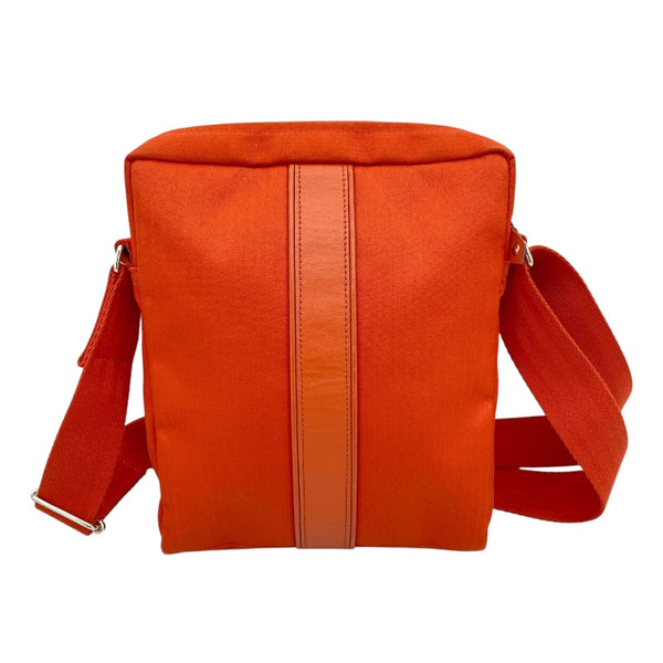 エルメス HERMES アカプルコ バンドリエールMM オレンジ トワル/レザー ユニセックス ショルダーバッグ