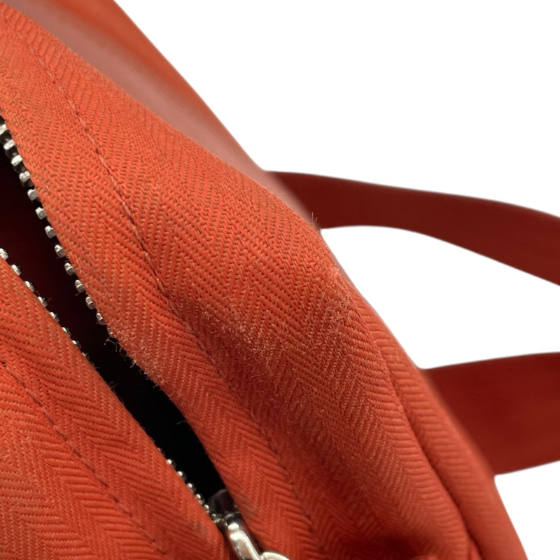 エルメス HERMES アカプルコ バンドリエールMM オレンジ トワル/レザー ユニセックス ショルダーバッグ