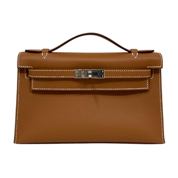 エルメス HERMES ポシェットケリー W刻印　(2024年製) ゴールド シルバー金具 スイフト レディース ハンドバッグ