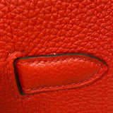 エルメス HERMES バーキン30 D刻 ルージュクー シルバー金具 トゴ レディース ハンドバッグ