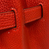 エルメス HERMES バーキン30 D刻 ルージュクー シルバー金具 トゴ レディース ハンドバッグ