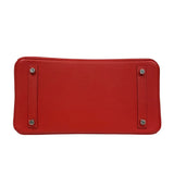 エルメス HERMES バーキン30 D刻 ルージュクー シルバー金具 トゴ レディース ハンドバッグ